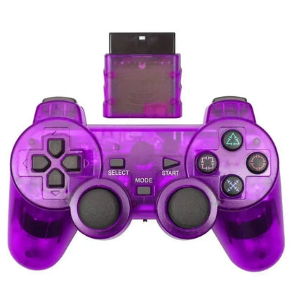 Controle Sem Fio para PS2 – Joystick 2.4G com Dupla Vibração para Playstation 2 e PC