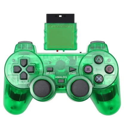 Controle Sem Fio para PS2 – Joystick 2.4G com Dupla Vibração para Playstation 2 e PC