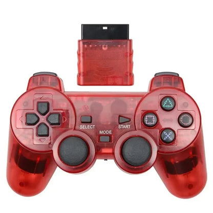 Controle Sem Fio para PS2 – Joystick 2.4G com Dupla Vibração para Playstation 2 e PC