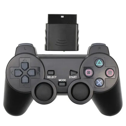 Controle Sem Fio para PS2 – Joystick 2.4G com Dupla Vibração para Playstation 2 e PC