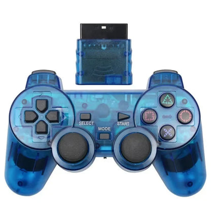 Controle Sem Fio para PS2 – Joystick 2.4G com Dupla Vibração para Playstation 2 e PC